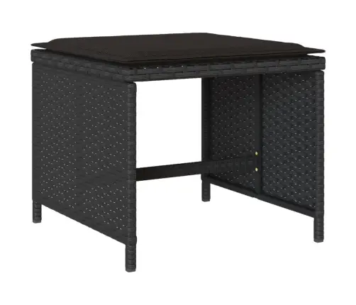 17-Daļīgs Dārza Mēbeļu Komplekts Ar Matračiem, Pe Rotangpalma Vidaxl