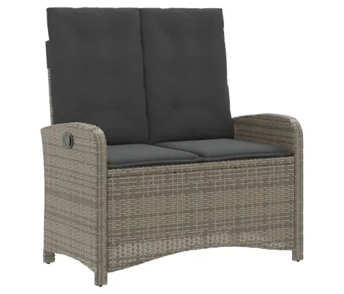 Sodo Komplektas Su Pagalvėlėmis, 2 Dalių, Pilkas, Poliratanas