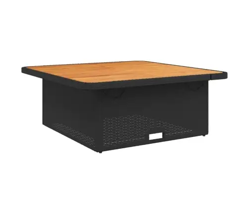 2-Osaline Aiamööbli Komplekt Patjadega, Must, Polürotang