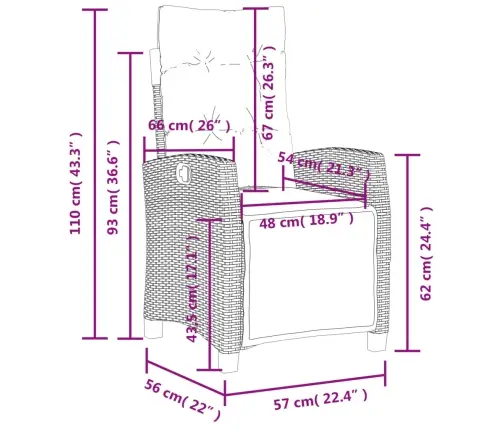 5-Osaline Aiamööbli Komplekt Patjadega, Hall, Polürotang