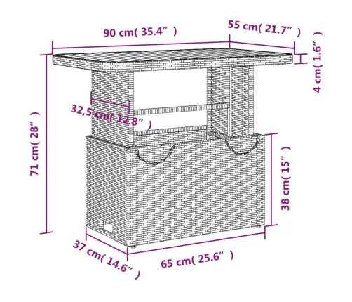 2-Osaline Aiamööbli Komplekt Patjadega, Hall, Polürotang