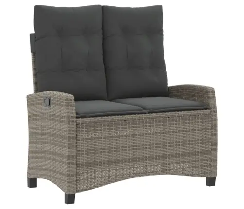 4-Daļīgs Dārza Mēbeļu Komplekts, Pelēka Pe Rotangpalma Vidaxl