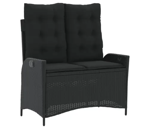 4-Daļīgs Dārza Virtuves Mēbeļu Komplekts, Melna Pe Rotangpalma Vidaxl