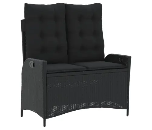 4-Daļīgs Dārza Virtuves Mēbeļu Komplekts, Melna Pe Rotangpalma Vidaxl