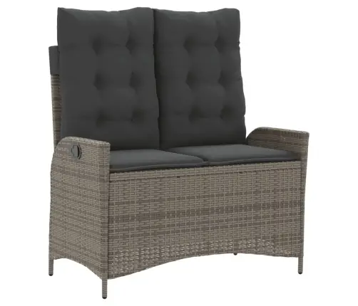 4-Daļīgs Dārza Mēbeļu Komplekts, Pelēka Pe Rotangpalma Vidaxl