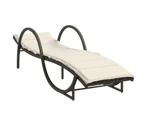 Saulės Gultai Su Pagalvėlėmis, 2Vnt., Rudi, Poliratanas