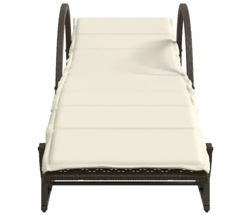 Saulės Gultai Su Pagalvėlėmis, 2Vnt., Rudi, Poliratanas