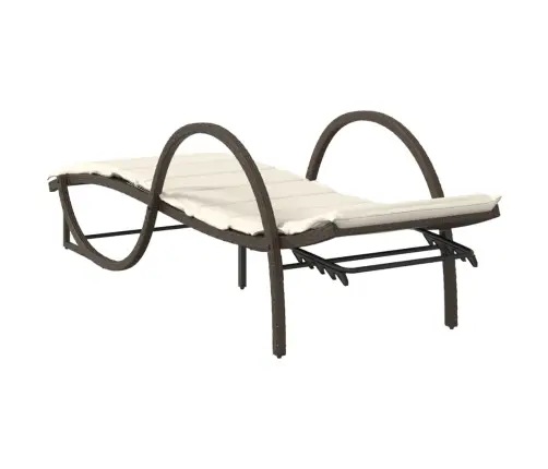 Saulės Gultai Su Pagalvėlėmis, 2Vnt., Rudi, Poliratanas