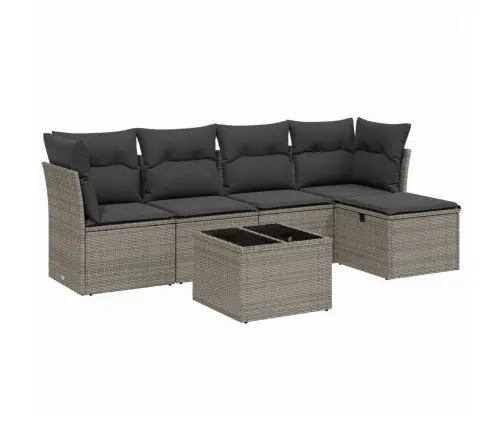 6-Osaline Aiadiivani Komplekt Patjadega, Hall, Polürotang