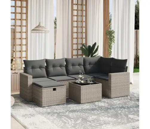 7-Osaline Aiadiivani Komplekt Patjadega, Hall, Polürotang