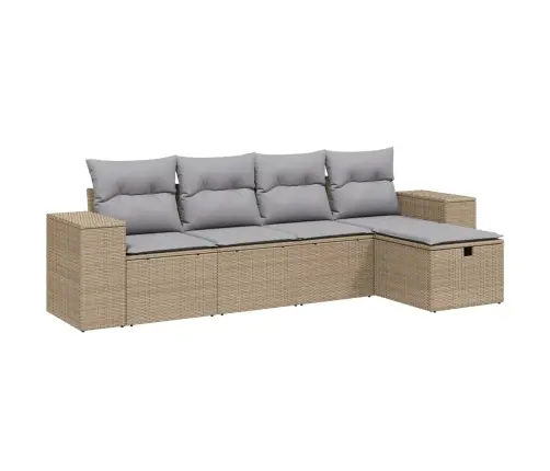 5-Osaline Aiadiivani Komplekt Patjadega, Beež, Polürotang