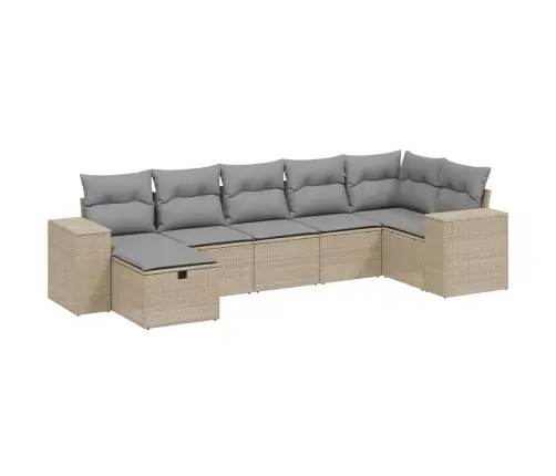 7-Osaline Aiadiivani Komplekt Patjadega, Beežid Toonid 7-Osaline Aiadiivani Komplekt Patjadega, Beežid Toonid