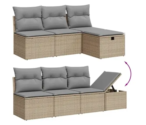 7-Osaline Aiadiivani Komplekt Patjadega, Beežid Toonid 7-Osaline Aiadiivani Komplekt Patjadega, Beežid Toonid