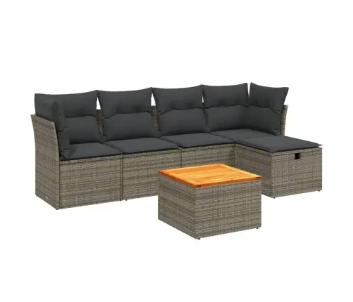 6-Osaline Aiadiivani Komplekt Patjadega, Hall, Polürotang