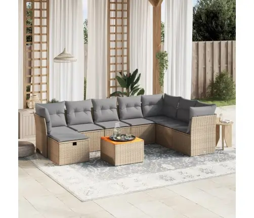 9-Osaline Aiadiivani Komplekt Patjadega, Beežid Toonid