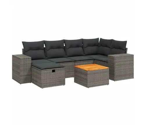 7-Osaline Aiadiivani Komplekt Patjadega, Hall, Polürotang