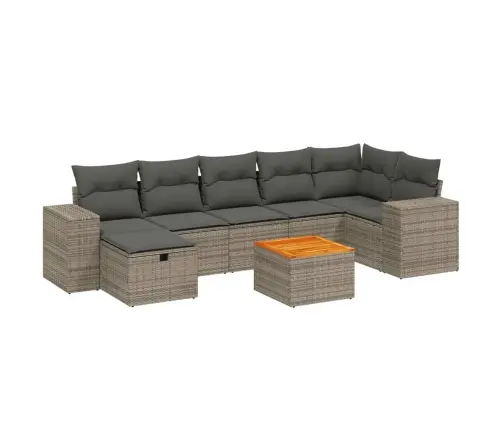 8-Osaline Aiadiivani Komplekt Patjadega, Hall, Polürotang