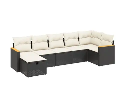 7-Osaline Aiadiivani Komplekt Patjadega, Must, Polürotang