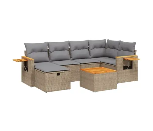 7-Osaline Aiadiivani Komplekt Patjadega, Beežid Toonid