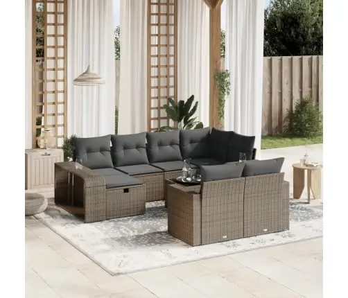 11-Osaline Aiadiivani Komplekt Patjadega, Helehall, Polürotang