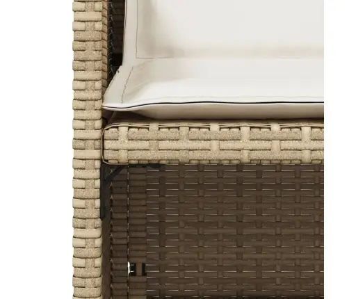 Dārza Krēsli Ar Matračiem, 4 Gab., Bēša Pe Rotangpalma Vidaxl