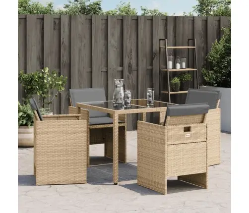 Dārza Krēsli Ar Matračiem, 4 Gab., Bēša Polietilēna Rotangpalma Vidaxl Dārza Krēsli Ar Matračiem, 4 Gab., Bēša Polietilēna Rotangpalma Vidaxl