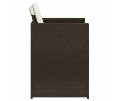 Aiatoolid Koos Istmepatjadega 4 Tk, Pruun, Polürotang