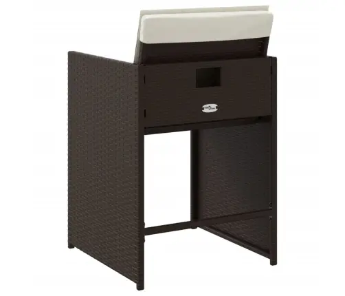 Aiatoolid Koos Istmepatjadega 4 Tk, Pruun, Polürotang