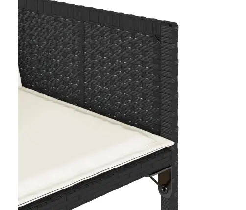 Dārza Krēsli, 4 Gab., Ar Matračiem, Pe Rotangpalma, Melni Vidaxl