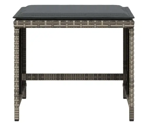 Dārza Soli Ar Matračiem, 4 Gab., Pelēki, 40X40X35 Cm, Pe Pinums Vidaxl