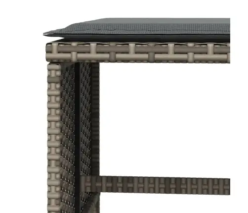 Dārza Soli Ar Matračiem, 4 Gab., Pelēki, 40X40X35 Cm, Pe Pinums Vidaxl