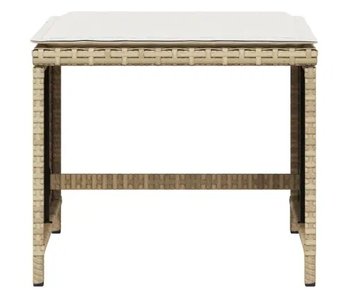 Aiatoolid Koos Istmepatjadega 4 Tk, Beež, 40X40X35 cm Rotang