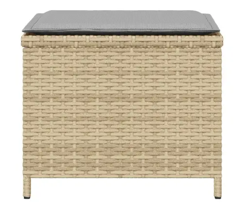 Dārza Soli Ar Matračiem, 4 Gab., Bēši, 40X40X35 Cm, Pe Vidaxl