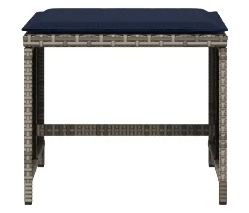 Dārza Soli Ar Matračiem, 4 Gab., Pelēki, 40X40X35 Cm, Pe Pinums Vidaxl