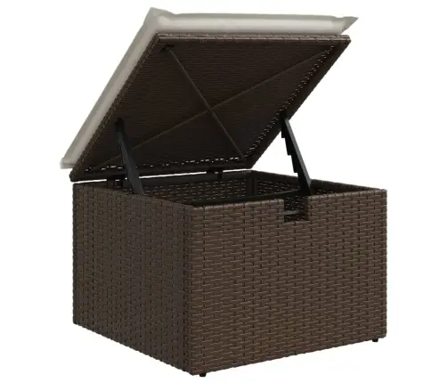 8-Osaline Aiadiivani Komplekt Patjadega, Pruun, Polürotang