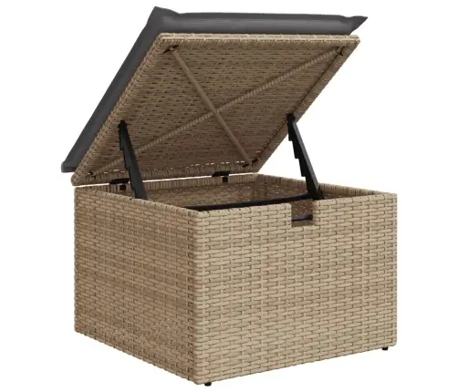 8-Osaline Aiadiivani Komplekt Patjadega, Beež, Polürotang