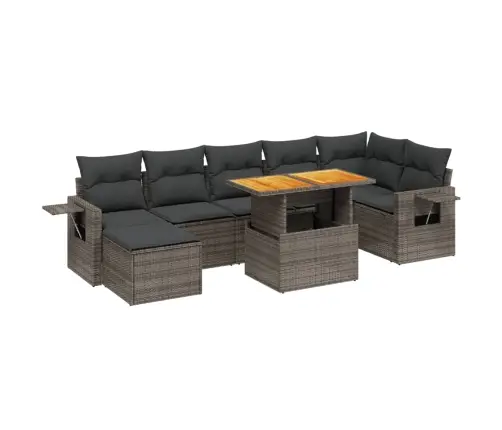 8-Osaline Aiadiivani Komplekt Patjadega, Hall, Polürotang