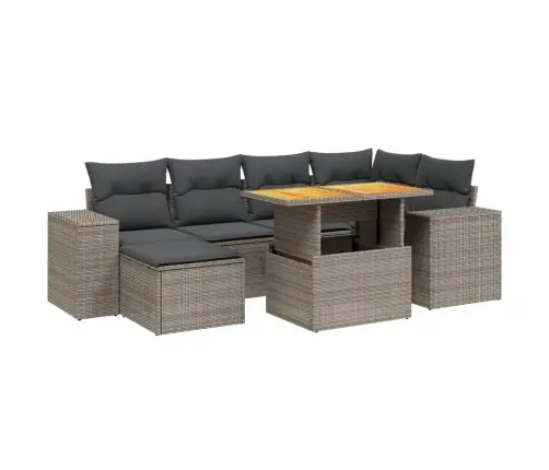 7-Osaline Aiadiivani Komplekt Patjadega, Hall, Polürotang