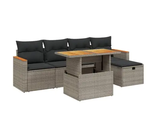 6-Osaline Aiadiivani Komplekt Patjadega, Hall, Polürotang