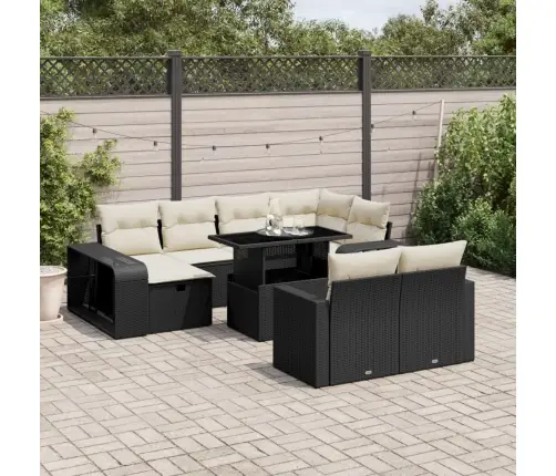 11-Osaline Aiadiivani Komplekt Patjadega, Must, Polürotang