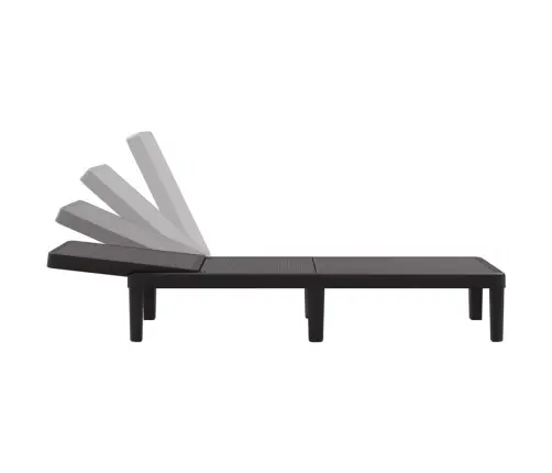 Sauļošanās Krēsls, Regulējams, 155,5X57X28 Cm, Polipropilēns Vidaxl