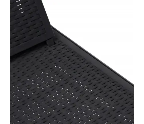 Sauļošanās Krēsls, Regulējams, 155,5X57X28 Cm, Polipropilēns Vidaxl