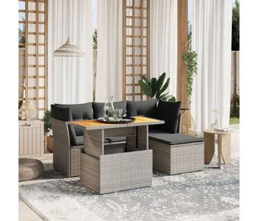 6-Osaline Aiadiivani Komplekt Patjadega, Hall, Polürotang