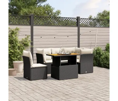 5-Daļīgs Dārza Dīvāna Komplekts Ar Matračiem, Pe Rotangpalma Vidaxl