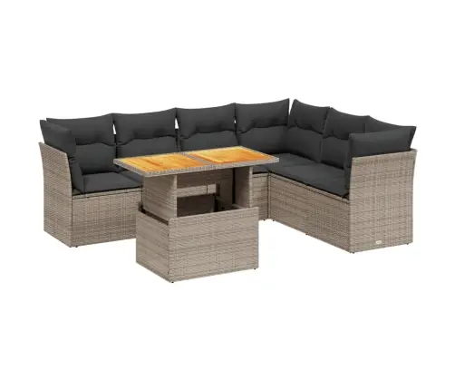 7-Osaline Aiadiivani Komplekt Patjadega, Hall, Polürotang