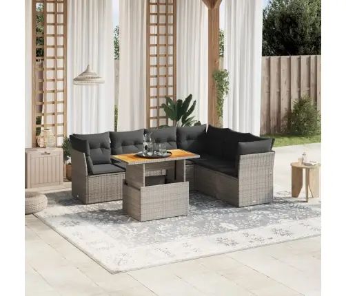 7-Osaline Aiadiivani Komplekt Patjadega, Hall, Polürotang