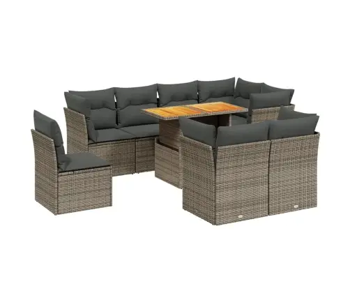 9-Osaline Aiadiivani Komplekt Patjadega, Hall, Polürotang