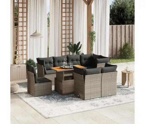 9-Osaline Aiadiivani Komplekt Patjadega, Hall, Polürotang