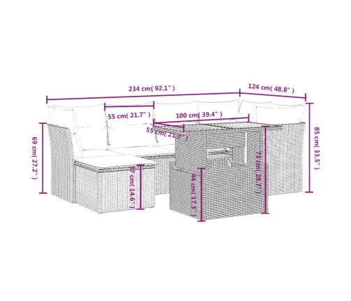 7-Daļīgs Dārza Dīvāna Komplekts Ar Matračiem, Melna Pe Vidaxl 7-Daļīgs Dārza Dīvāna Komplekts Ar Matračiem, Melna Pe Vidaxl