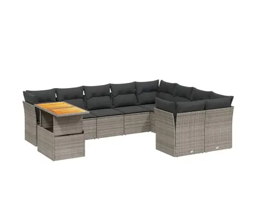 10-Osaline Aiadiivani Komplekt Patjadega, Hall, Polürotang